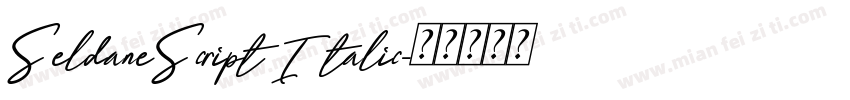 SeldaneScript Italic字体转换